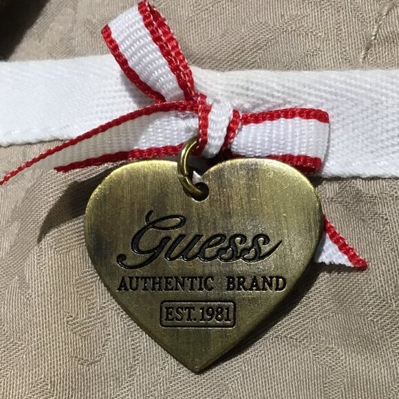 Guess Tan Crop Jacket w/White Trim Size XS - Picture 6 of 6